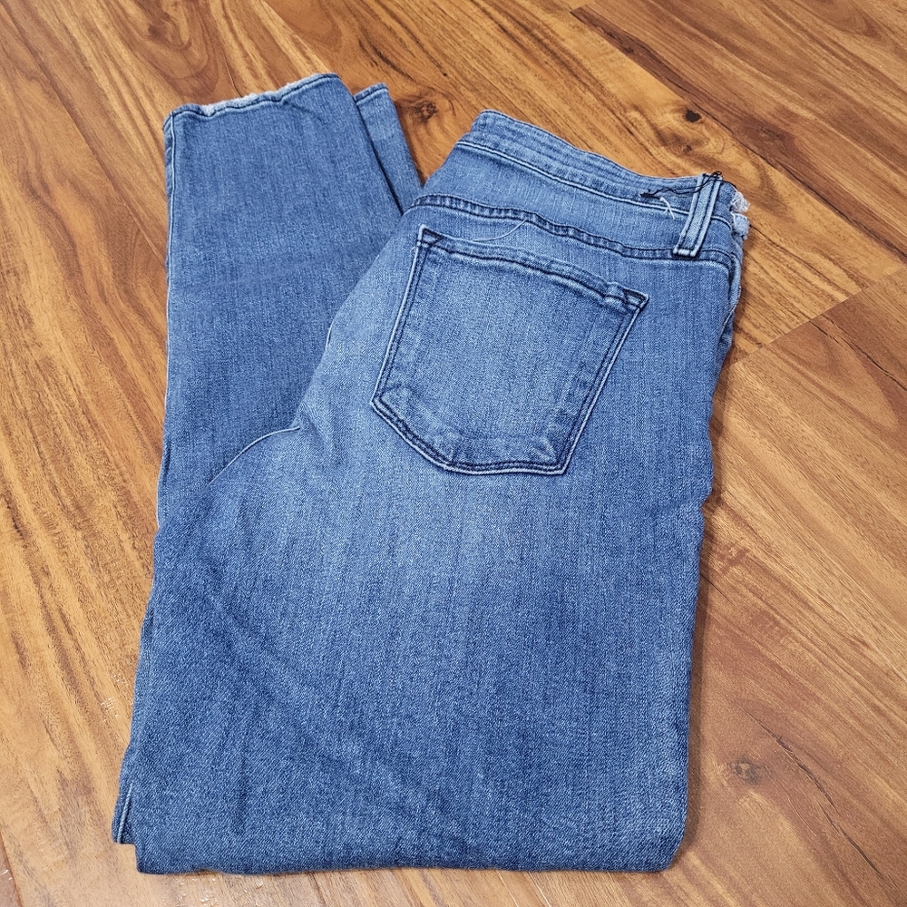 Flying Monkey High Rise Button Fly Ankle Jeans